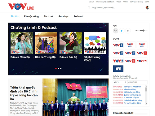 phần mềm tòa soạn hội tụ vov