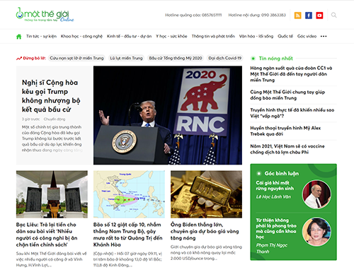 cms tạp chí điện tử Một Thế Giới