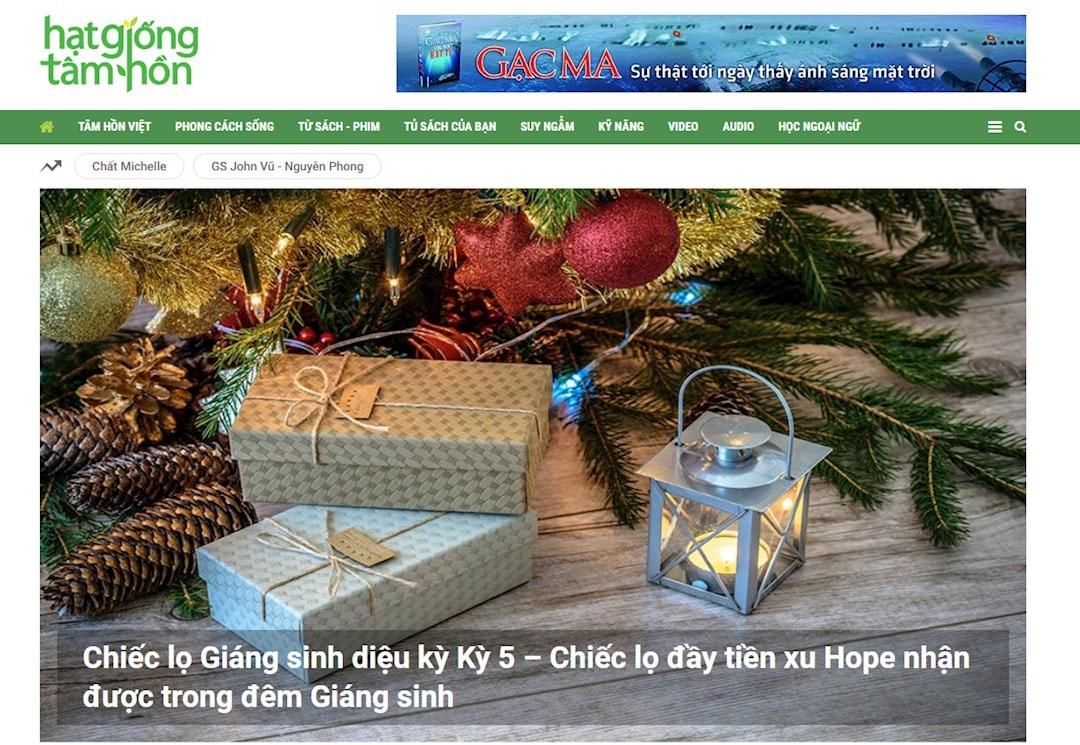 cms trang thông tin điện tử hạt giống tâm hồn