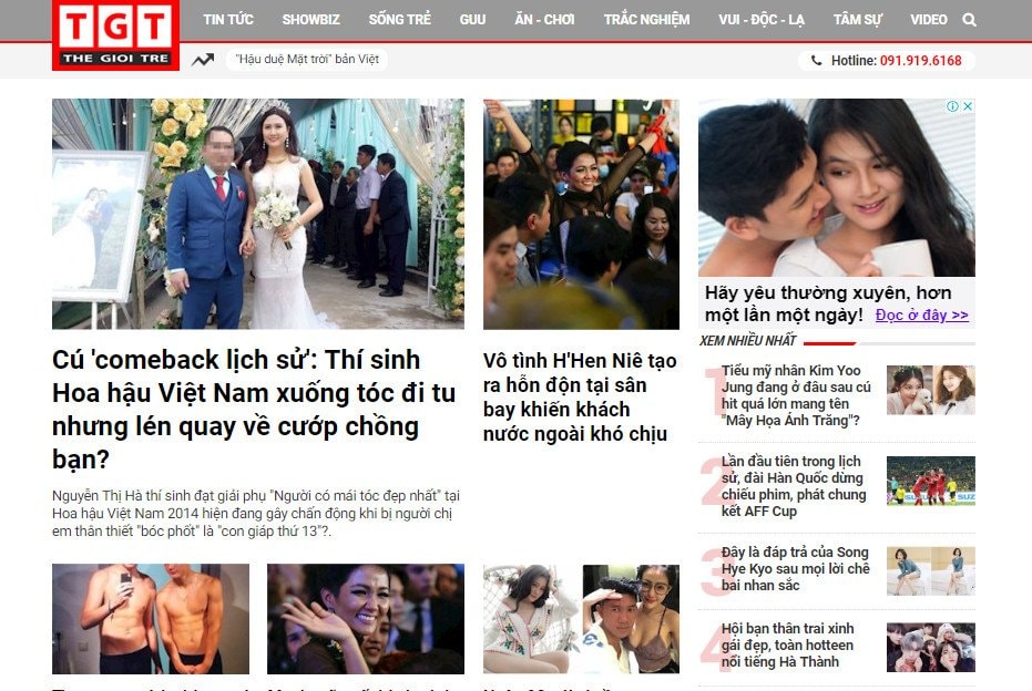 cms báo điện tử thế giới trẻ